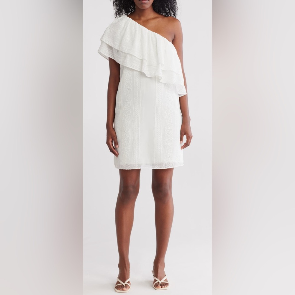 Trina Turk “Phebe” One Shoulder Dress. Ladies M